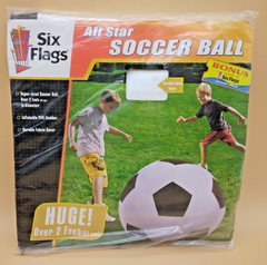 Six Flags Super Sized All Star Soccer ball Inflatable PVC Fabric Cover Over 2ft