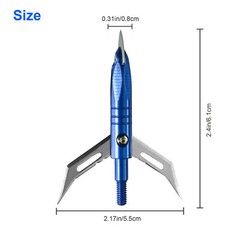 12pcs Goblin Broadheads 2.3″ Cut Expandable Crossbow Arrow Tips Case Set Hunter