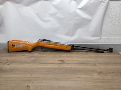 VINTAGE .177 CAL PELLET RIFLE BREAK BARREL UNMARKED, SHOOTS NICELY