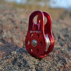 20kN Fixed Micro Pulley for Rock Climbing, Rappelling, Zipline 1/2 or 13mm Rope