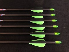 Black Eagle Intrepid 600 .006 Fletched Youth Field Arrows (6 Arrows) BRAND NEW