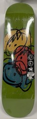 Foundation Skateboards Deck 8.25 Olive Green Smiley Graphic Sealed Raw Blank A31