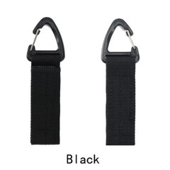 2 Pcs Tactical Webbing Belt Military Molle Key Hook Carabiner Buckle Strap Lot