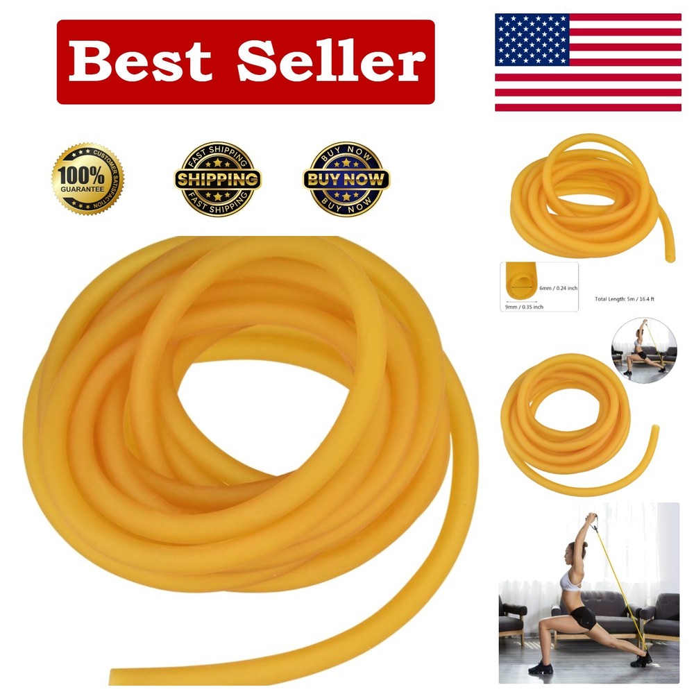Natural Latex Rubber Band 16.4 ft Tube Slingshot Catapult Elastic Parts Hunting