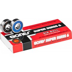 BONES SUPER SWISS 6 BEARINGS 2-PACKS (16pcs) Skateboard Longboard POWELL