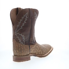 Tony Lama Bowie 11″ Square Toe Made In USA Mens Brown Wide Western Boots 11