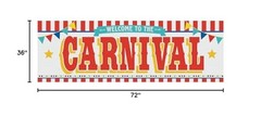 Carnival Welcome Party Banner – 6 Feet Long – Circus Party Supplies