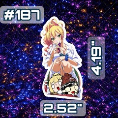 Anime vinyl sticker sexy girl, school girl