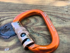 Rock Exotica Pirate MANUAL-Lock Orange Carabiner Rare COLLECTABLE Discontinued