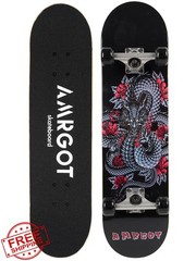 Amrgot Skateboards for Beginners,31 * 8 inches Complete Skateboards for Kids,…