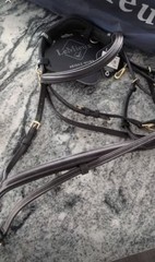 LeMieux Work Bridle Leather Snaffle Bridle Brown Size Pony