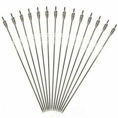 12PCS 30″ OD 8mm Archery Arrows Spine 500 Fiber Shalft For Recurve/Compound Bow