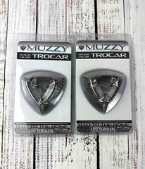 2 packs Muzzy 3 BLADE Trocar 100 Grain Archery Hunting Fixed Broadhead