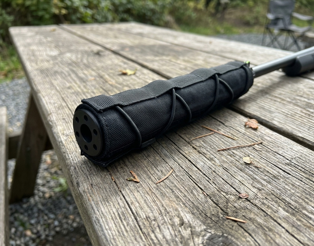 STEALTH ALLOY 9 Muzzle Brake for 1/2×28 GBB With Black Heat Cover