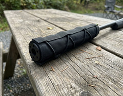 STEALTH ALLOY 9 Muzzle Brake for 1/2×28 GBB With Black Heat Cover