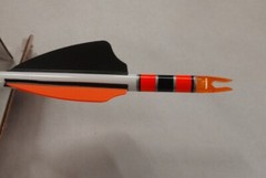 (6) Black Eagle – Vintage – 19/64″ Diameter – 400 Spine – Carbon Arrows