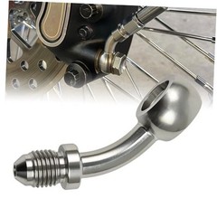 AN3 (3/8’‘) Male Banjo Fitting with 10mm Banjo Eye for AN3 PTFE Brake 45 Degree