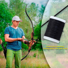 Archery Bowstring Serving Thread Jig – 120 Yards/110 M – Durable Black
