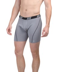 Adidas Men’s Boxer Briefs 2 Pack L 36-38 Black Grey Stretch Performance MSRP$26