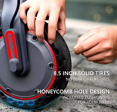 Electric Scooter – 350W Motor, 19MPH, 19-21 Miles Range, 8.5″ Tires, 21Miles