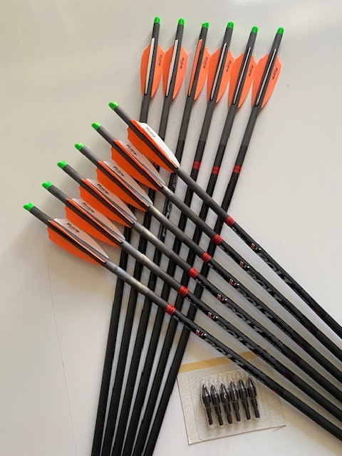 CROSSBOW BOLTS 1 Dozen Victory Archery 20″ FREE MEATSEEKER BROADHADS