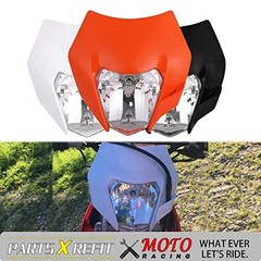 Dirt Bike Headlight,Motorcycle Headlight Universal for SX SXF XC normal black