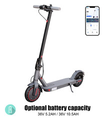 LADPED ADULT FOLDING ELECTRIC SCOOTER, 8.5INCH 350W 19MPH 5.2AH/10.5 AH ESCOOTER