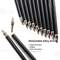 28/30Inches Mixed Carbon Arrow Spine 500 Diameter 7.8mm for Recurve/Compound Bow