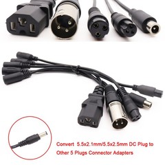 5.5×2.1mm DC Plug Conversion Charger Adapters For Ebike Scooter Battery Charger
