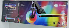 Melo Wheels Supernova Light-Up Kick Scooter – Black