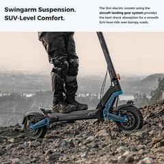 Ausom L2 Max Electric Scooter Adult 2*1000W Folding E-Scooter IP54,56 Miles Rang