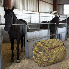 Hay Net Hay Bales Round Bale Hay Net Slow Feed 5 mm Thick Bale Knotless Large…