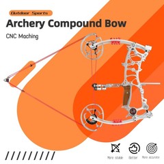 Archery Compound Bow Set 80% Let-Off CNC 30-75lbs HuntingCompetitive Shooting