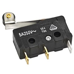 SS-5GL2 Microswitch (Pack of 6) – 125V AC 5A Micro Limit Switch, Hinge Roller