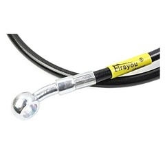270-2400 AN3 1/8inch 28 Degree M10 Motorcycle Hydraulic Brake Line 900mm Black