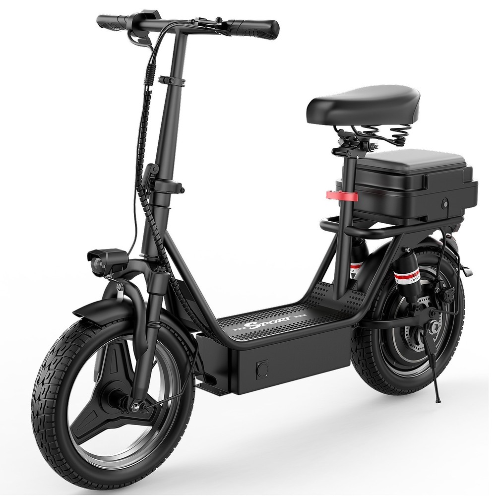 Electric Scooter Adults 25 MPH 43 Miles Range 14» 1500W E-Scooter with Seat