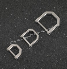Titanium Alloy EDC Outdoor Type D Porable Car Keychain Horseshoe Buckle Hanging