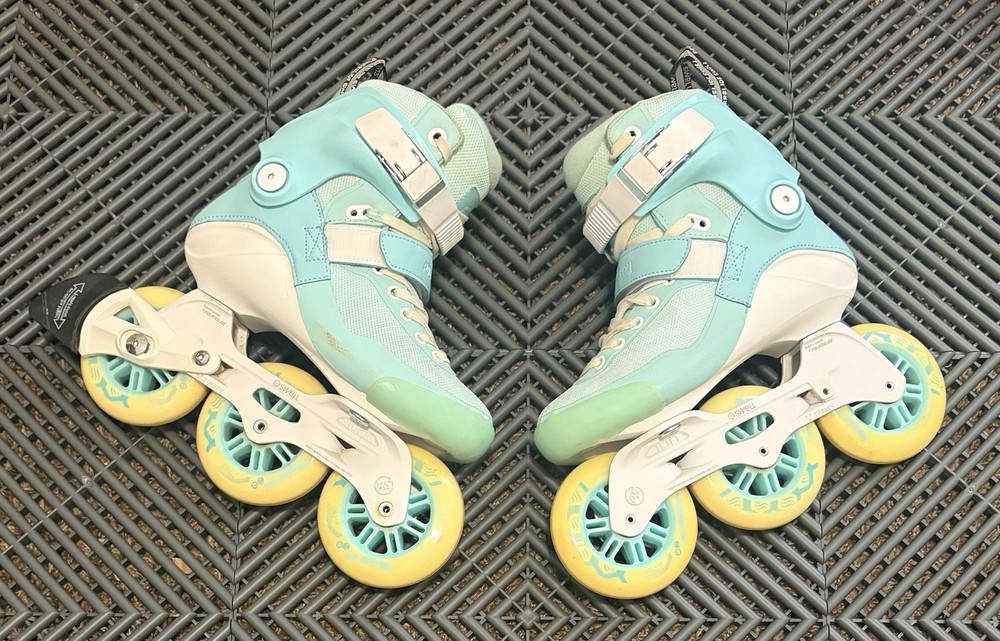 PowerSlide Swell 100 Inline Skates Blue Moon Women’s Size 6.5 EU 37 Used