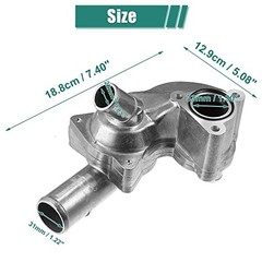 Upgraded Aluminum Alloy Thermostat Housing Assembly with Sensor for Ford for