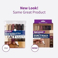 Exact Match Wood Furniture & Floor Repair Markers, 6 Count, Brown (Pack of 1)