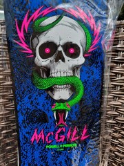 POWELL PERALTA SERIES 14 MIKE MCGILL SKATEBOARD DECK SKULL & SNAKE BLACK LIGHT