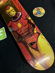 RARE SIGNED Primitive Marvel Moebius Iron Man Paul Rodriguez Skateboard Deck