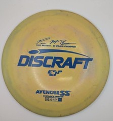 Discraft Avenger SS – Paul McBeth 5X World Champ – ESP Plastic – Yellow – 173-17