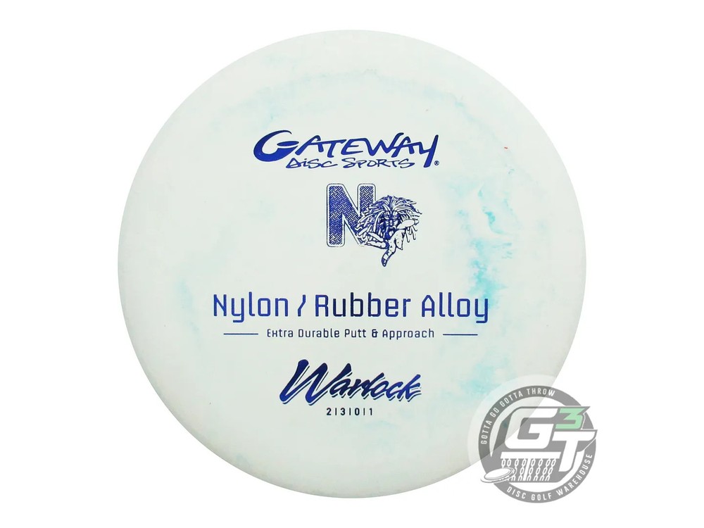 NEW Gateway Nylon Rubber Alloy Warlock 169g Teal Blue Foil Putter Golf Disc