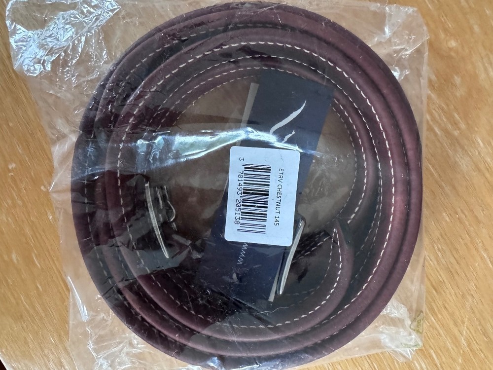 BNWT Antares Calf Stirrup Leathers – Nylon Lined – Chestnut – 145 CM / 50″ – NEW