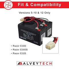 24 Volt Battery Pack for Razor E300 & E325 Scooter (9 Ah, Versions 5-10, and 12)