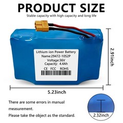 Replacement Battery For Balance Scooter Board 36V 4.4Ah 10S2P