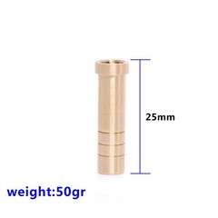 12Pcs Archery 50/100 Grain Copper Arrow Weight Inserts Base ID 6.2mm Hunting