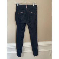 B Vertigo Size 24 Navy Blue Pink Full Seat Silicone Grip Equestrian Breeches