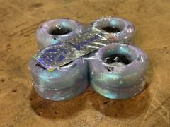 Luminous LED Quad Roller Skate Wheels BLACK PEARL 58mm 100A 4-PK LUWL-QLU58-GL